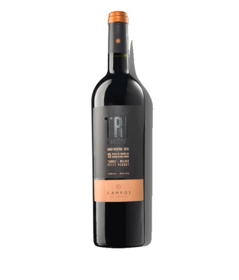 Vin rouge bolivien - Tarija Valley - Bodega Campos de Solana - Cuvée Tri Varietal