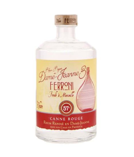 Rhum français - Provence - Maison Ferroni - Série Dame-Jeanne 3 - Rhum Agricole Canne Rouge