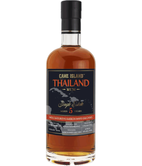 Rhum thaïlandais - Pathum Thani province -  Cane Island - Single Estate 5 Years